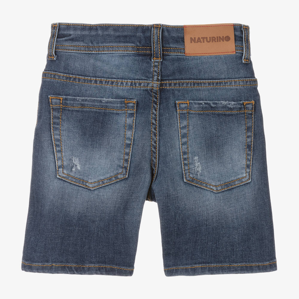 Naturino-Boys Blue Denim Shorts | Childrensalon Outlet