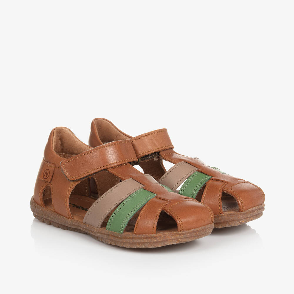 Leather caged sandals deals