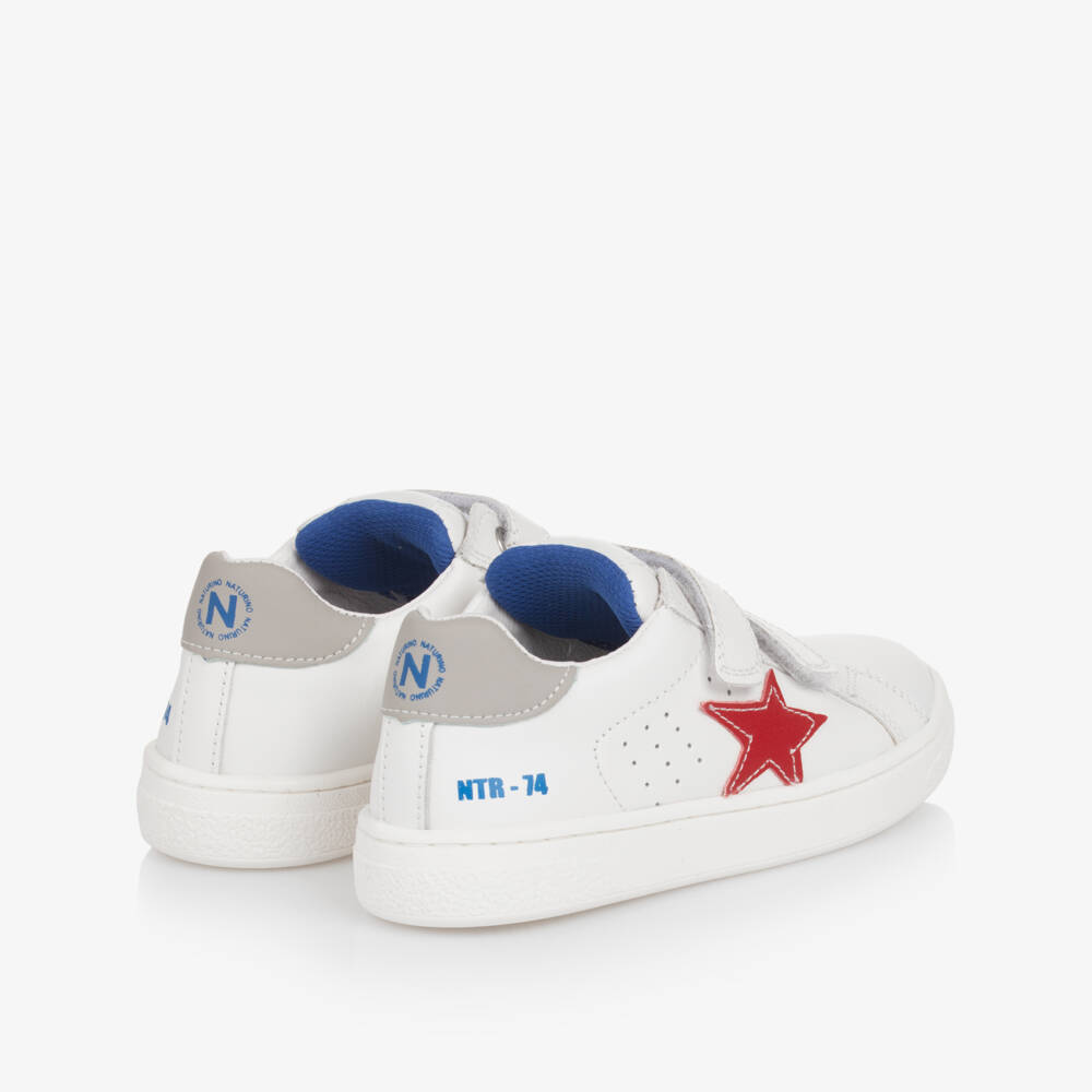 Naturino-Boys Leather Velcro Star Trainers | Childrensalon Outlet