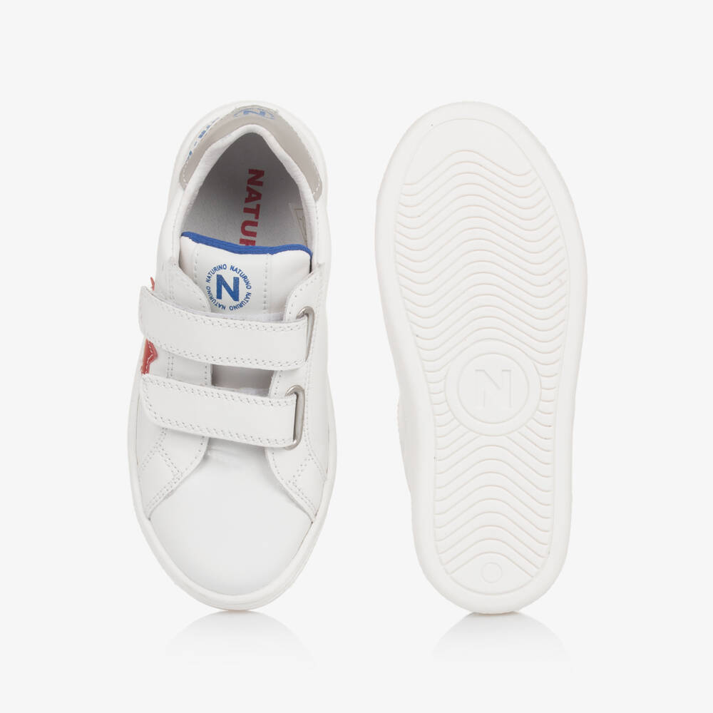 Naturino-Boys Leather Velcro Star Trainers | Childrensalon Outlet