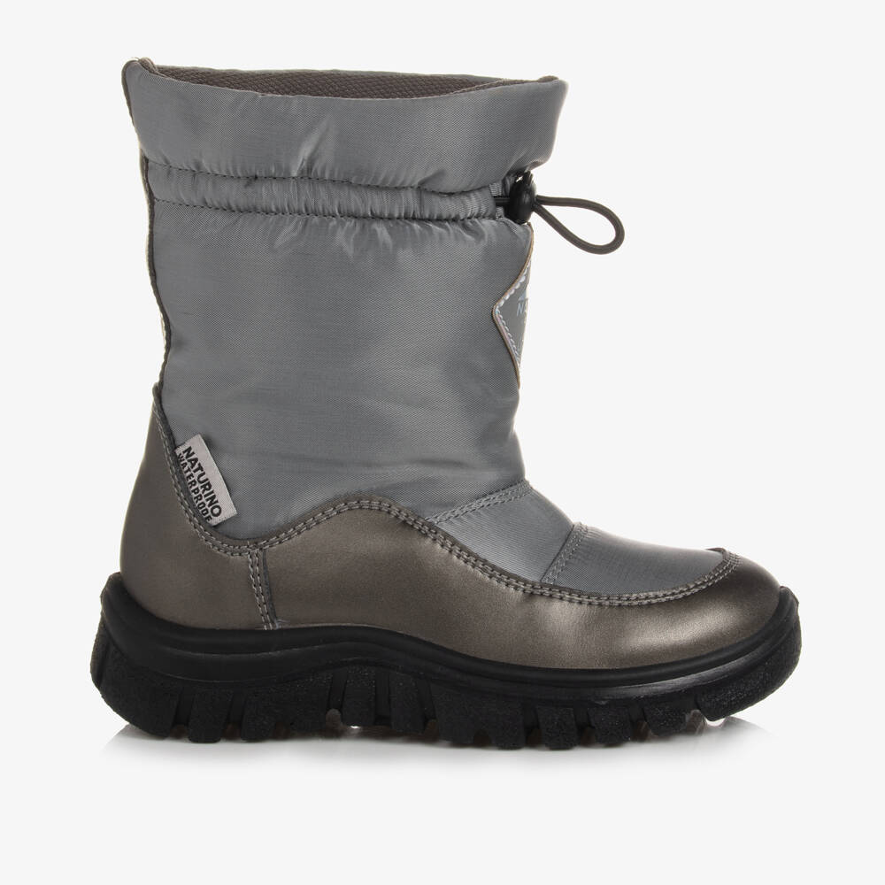 Naturino-Серебристые боты | Childrensalon Outlet