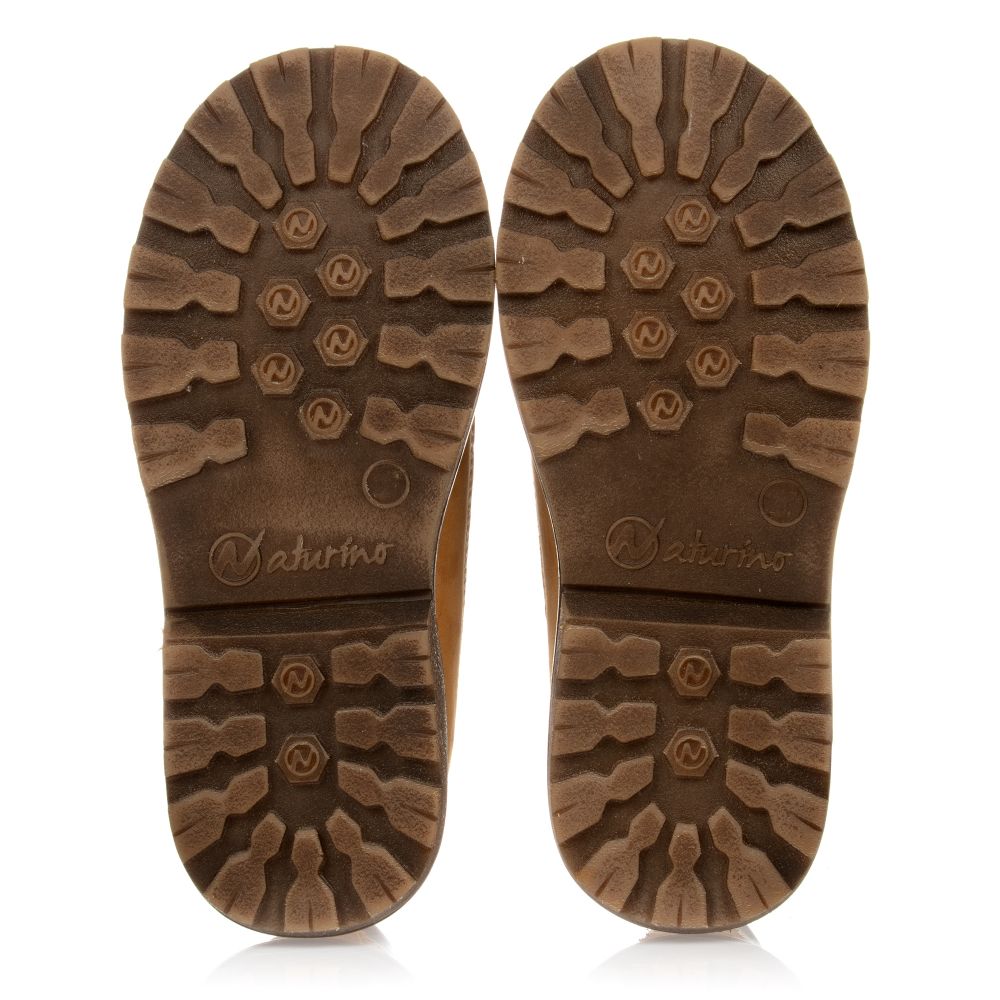 Naturino-Brown Leather Lace-Up Boots | Childrensalon Outlet