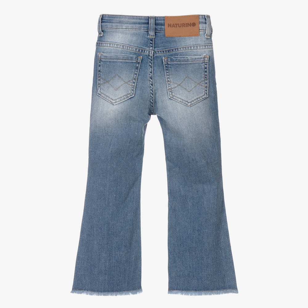 Naturino-Girls Blue Denim Jeans | Childrensalon Outlet