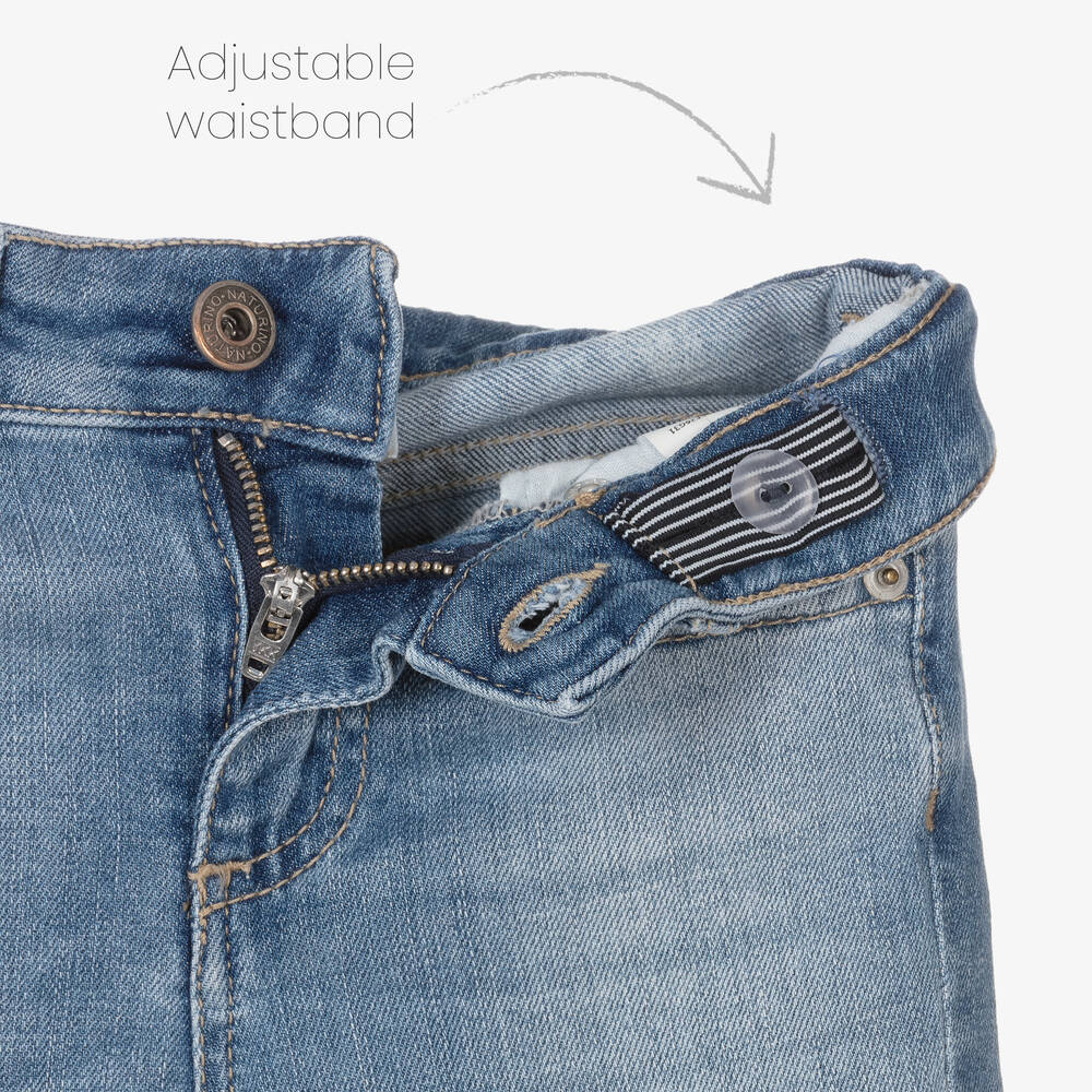 Naturino-Girls Blue Denim Jeans | Childrensalon Outlet