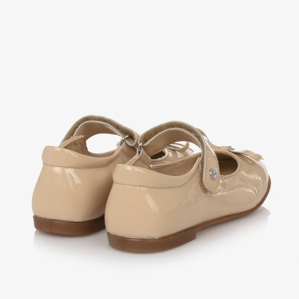Naturino-Girls Ivory Patent Leather Pumps | Childrensalon Outlet