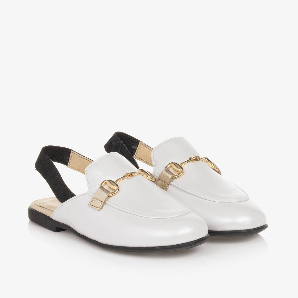 White loafer mule sale