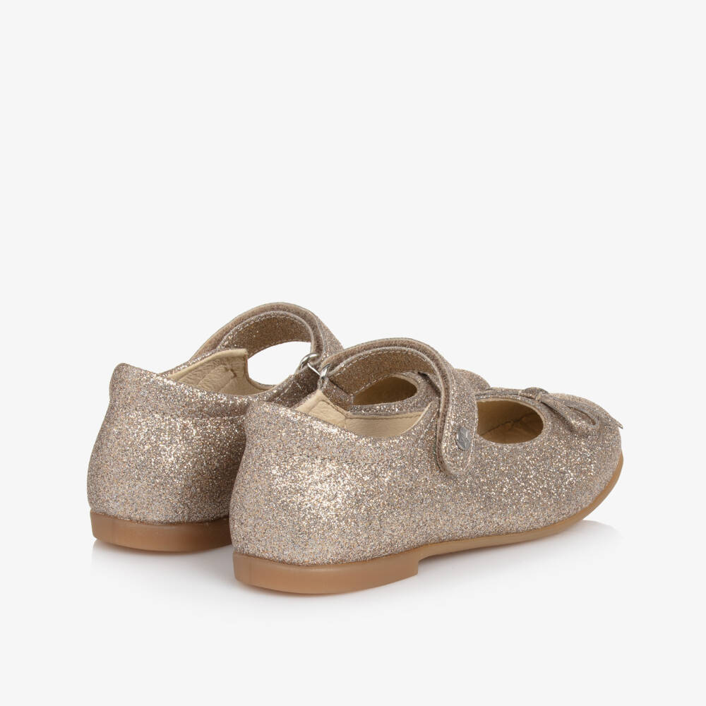 Naturino-Girls Radiant Gold Sparkle Flats | Childrensalon Outlet