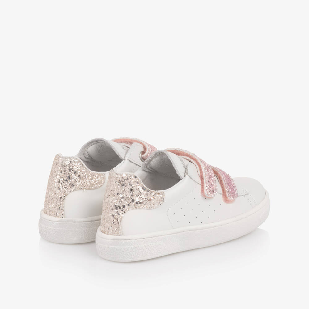 Naturino-Girls Shimmering Pink Strap Trainers | Childrensalon Outlet