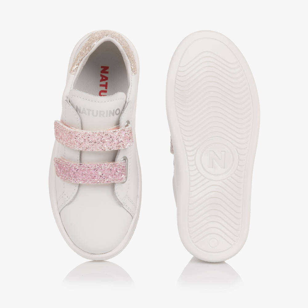 Naturino-Girls Shimmering Pink Strap Trainers | Childrensalon Outlet