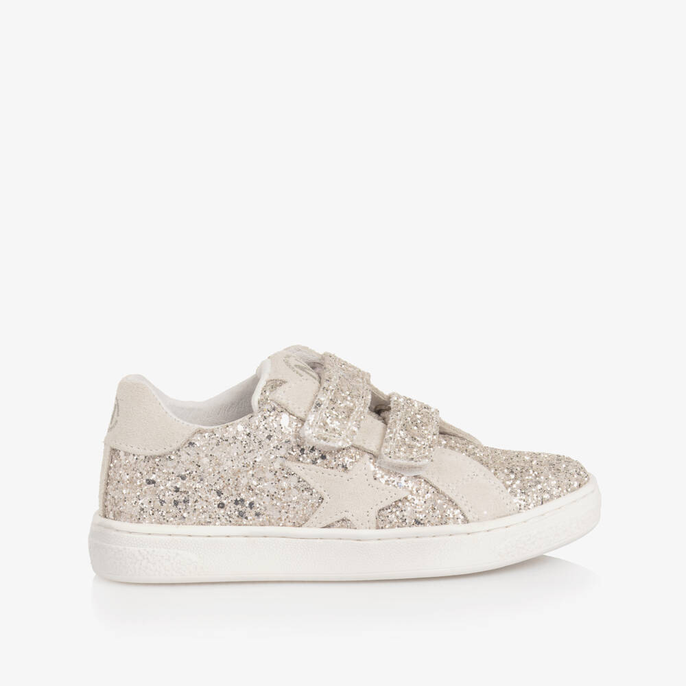 Naturino-Girls Sparkly Silver Star Trainers | Childrensalon Outlet