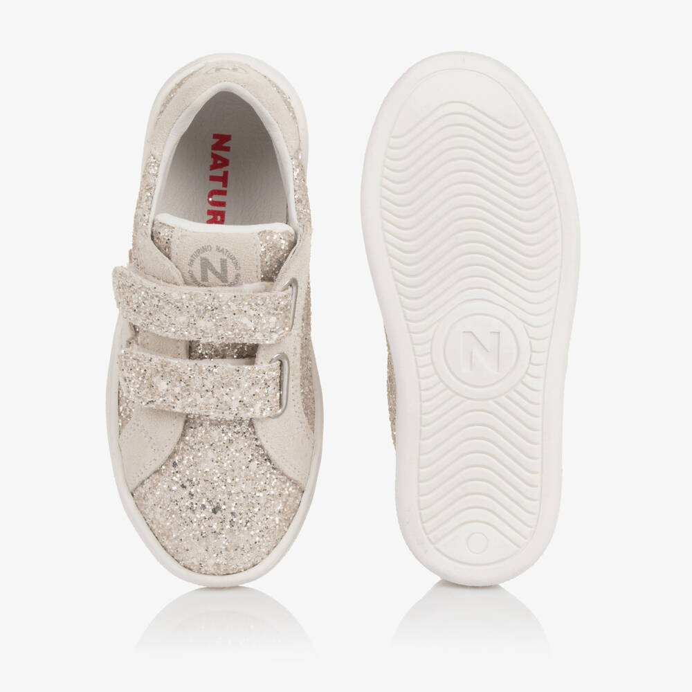 Naturino-Girls Sparkly Silver Star Trainers | Childrensalon Outlet