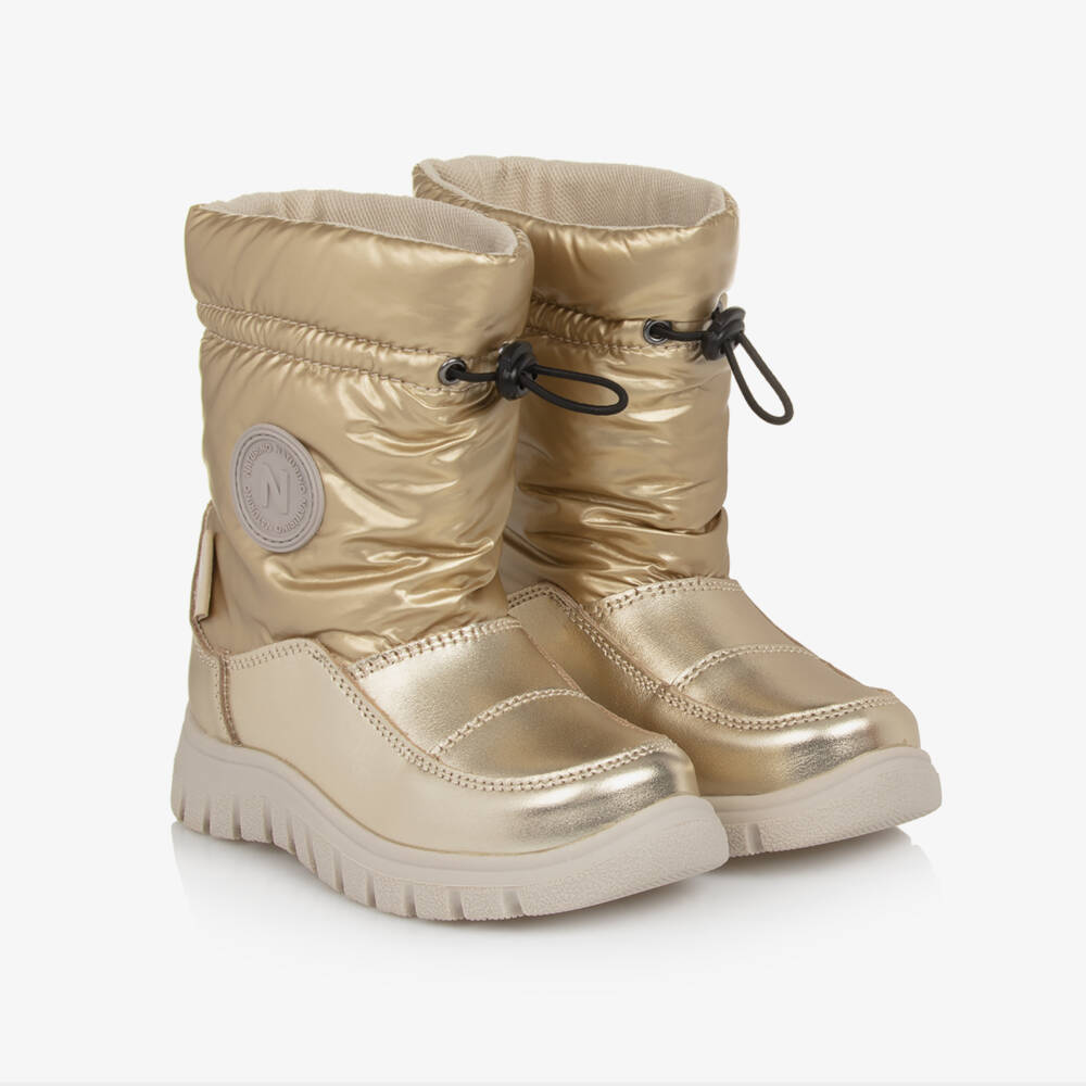 Naturino-Gold Waterproof Snow Boots | Childrensalon Outlet