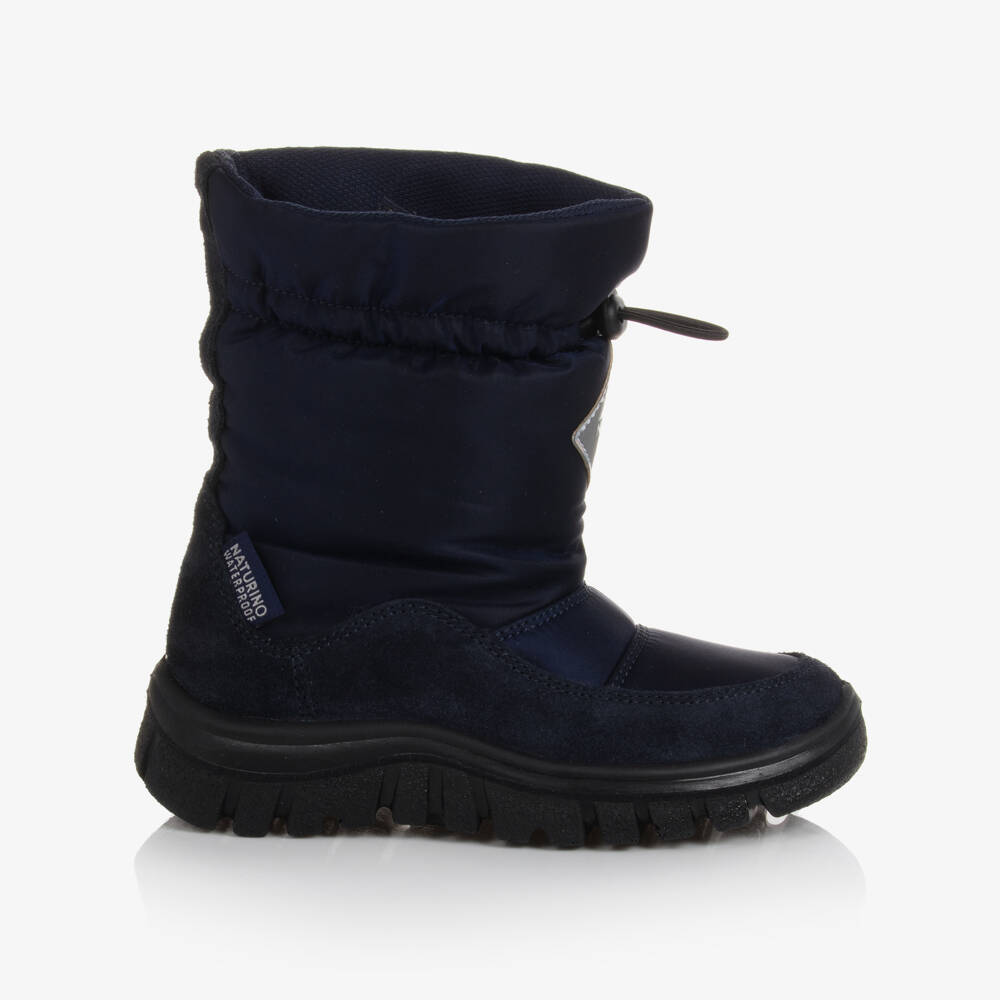 Naturino-Navy Blue Waterproof Boots | Childrensalon Outlet