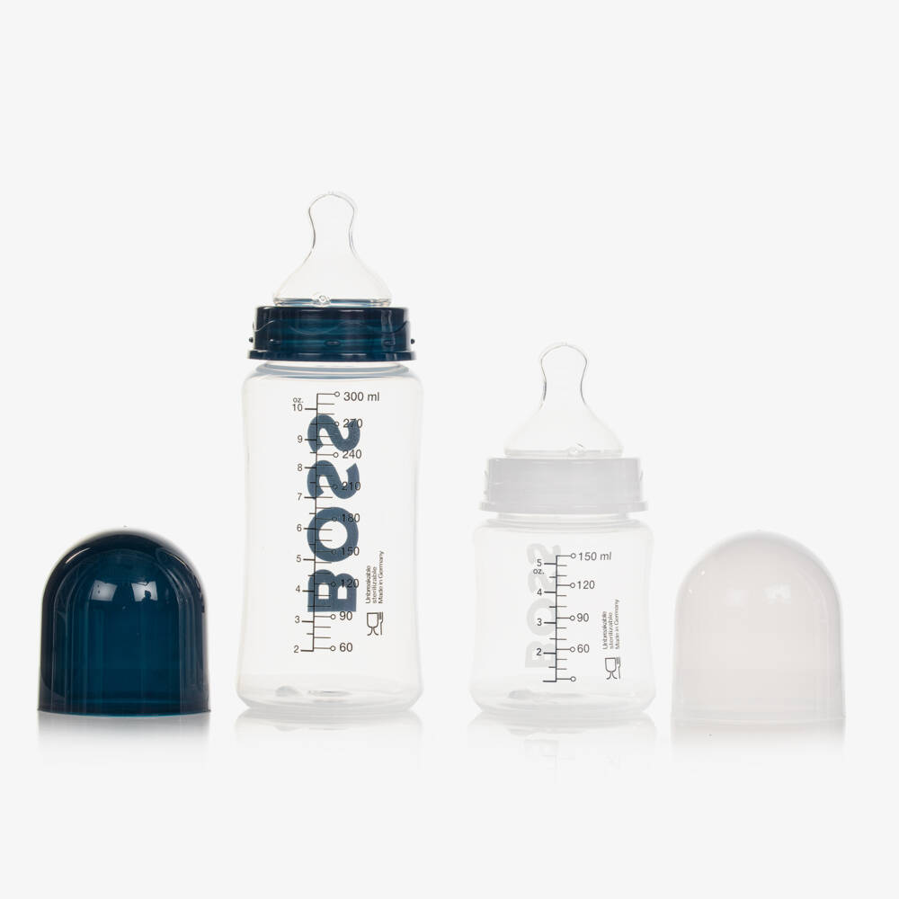 BOSS-Navy Blue Baby Bottles (2 Pack) | Childrensalon Outlet