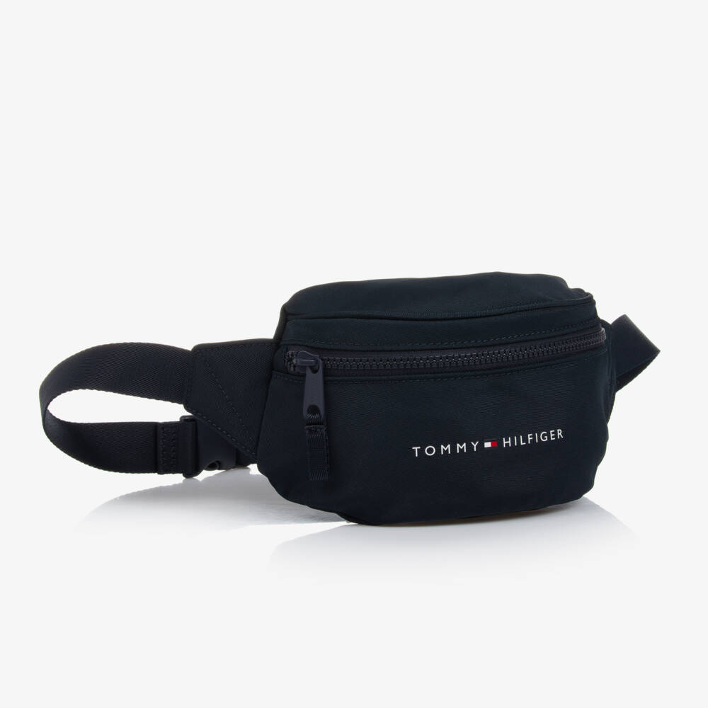 Tommy Hilfiger-Navy Blue Canvas Belt Bag (21cm) | Childrensalon Outlet