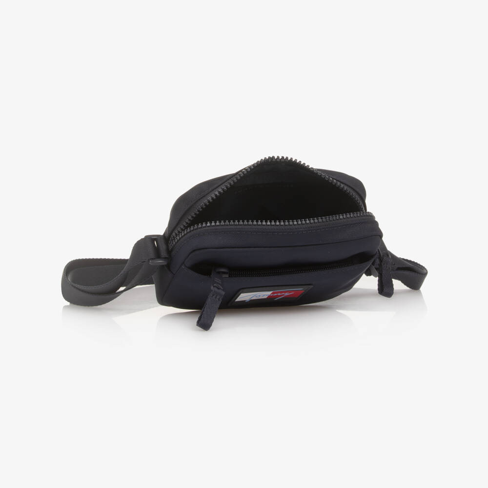 Tommy Hilfiger-Navy Blue Canvas Crossbody Bag (17cm) | Childrensalon Outlet