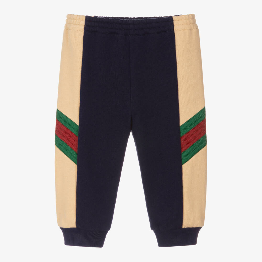 Gucci-Синие хлопковые джоггеры для малышей | Childrensalon Outlet