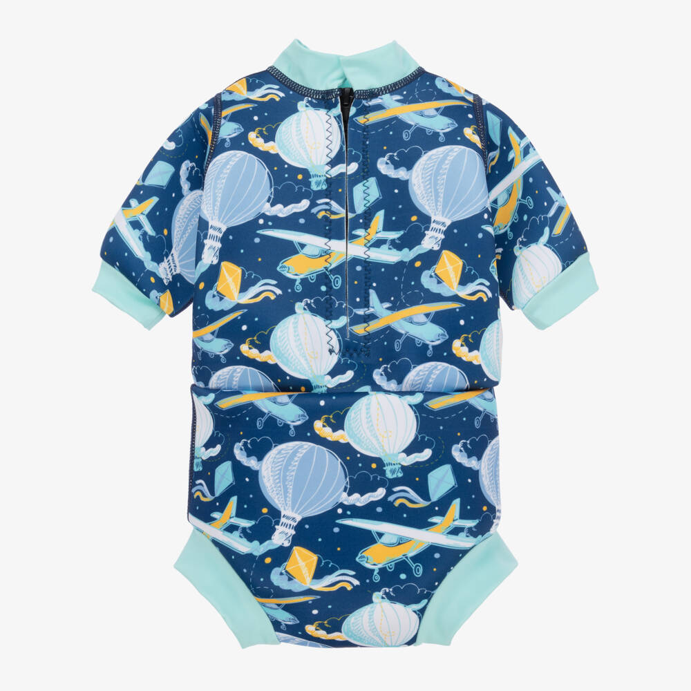 Splash About-Navy Blue Happy Nappy Baby Wet Suit (UPF 50+) | Childrensalon Outlet