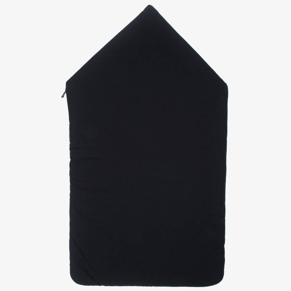 Emporio Armani-Navy Blue Logo Baby Nest (74cm) | Childrensalon Outlet