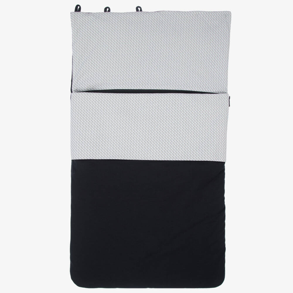 Emporio Armani-Navy Blue Logo Baby Nest (74cm) | Childrensalon Outlet