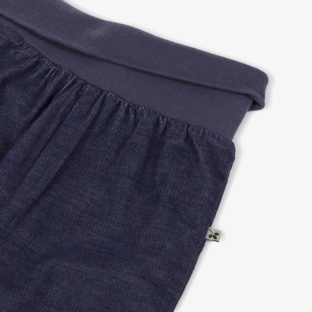 Frugi-Navy Blue Needlecord Organic Cotton Joggers | Childrensalon Outlet
