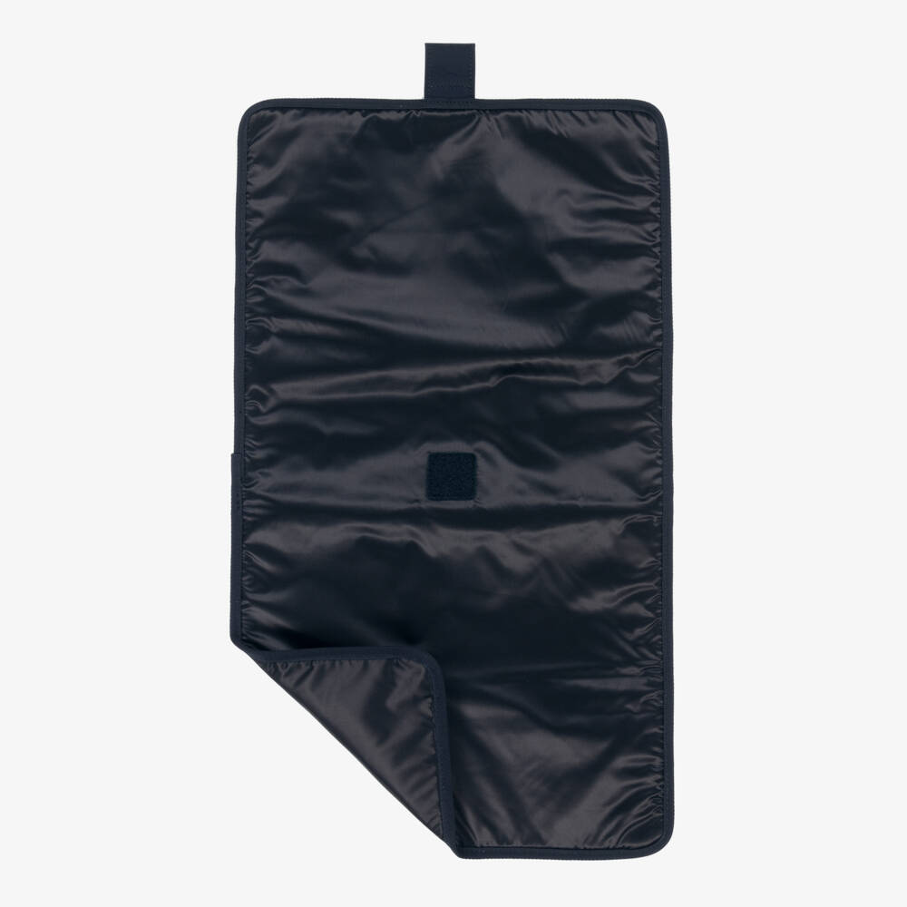 Tommy Hilfiger-Navy Blue Tote Changing Bag with TH Monogram (42cm) | Childrensalon Outlet