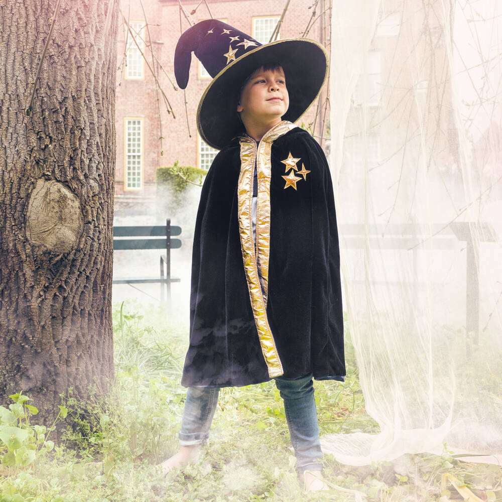 Souza-Navy Blue Velour Wizard Cape | Childrensalon Outlet