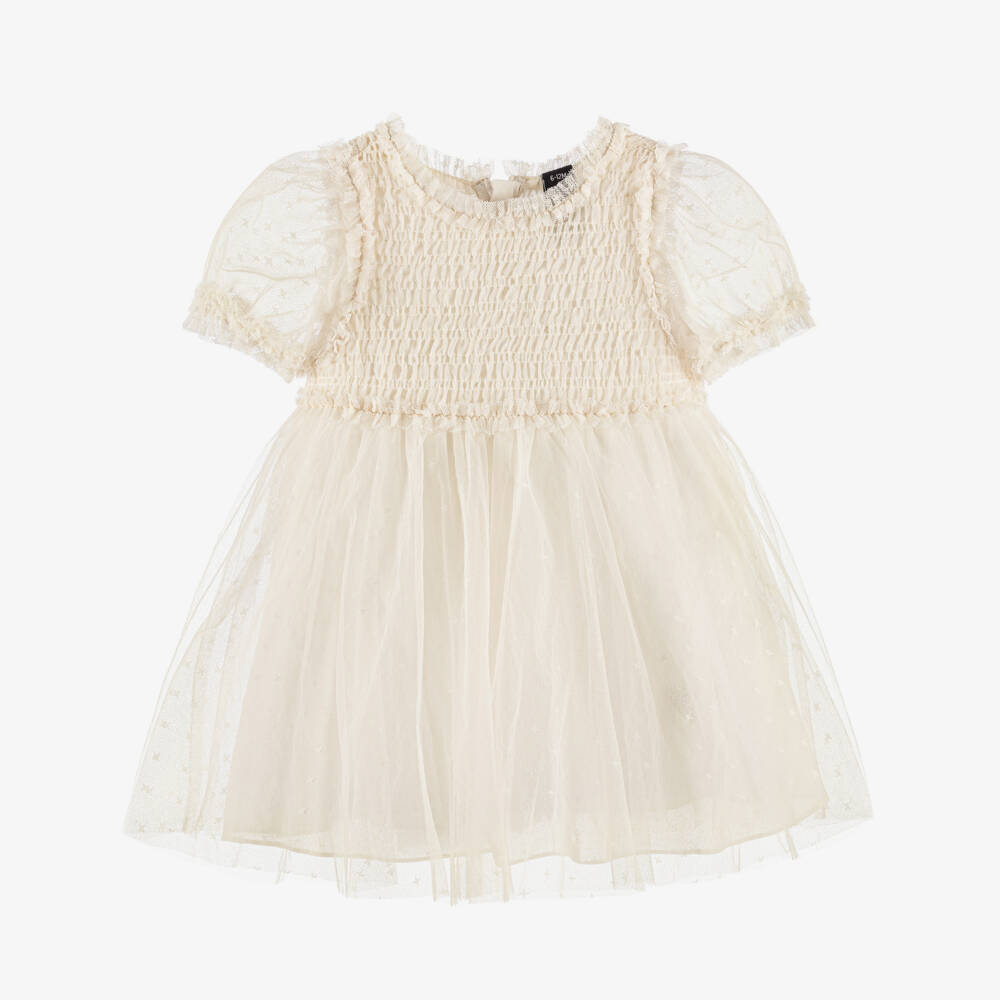Needle & Thread-Baby Girls Cream Tulle Dress | Childrensalon Outlet
