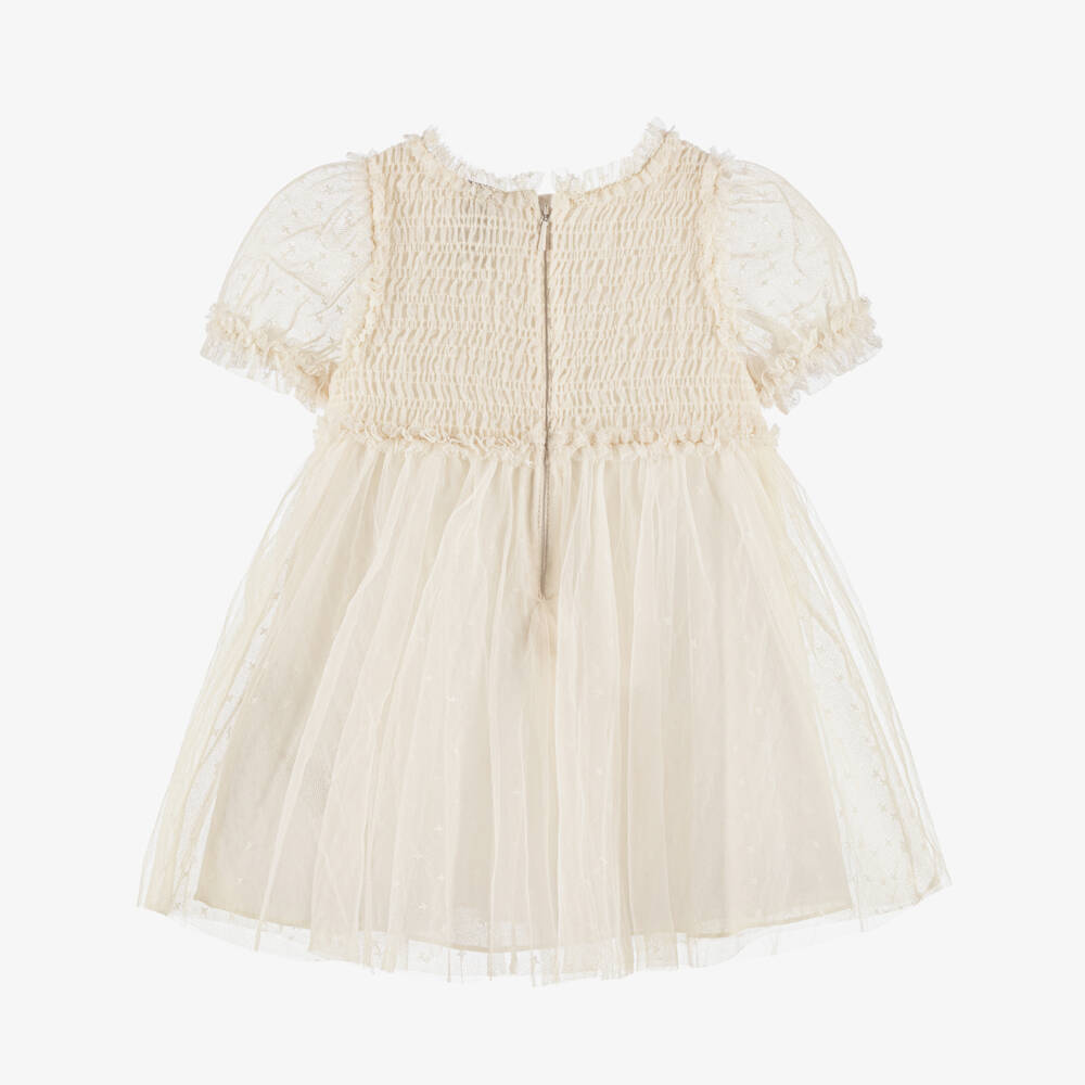 Needle & Thread-Baby Girls Cream Tulle Dress | Childrensalon Outlet