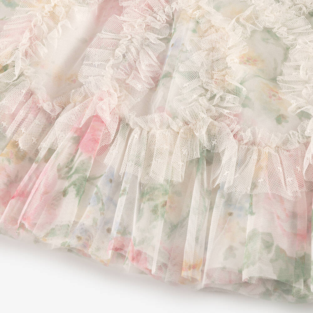 Needle & Thread-Baby Girls Ivory Pompadour Garden Tulle Dress | Childrensalon Outlet