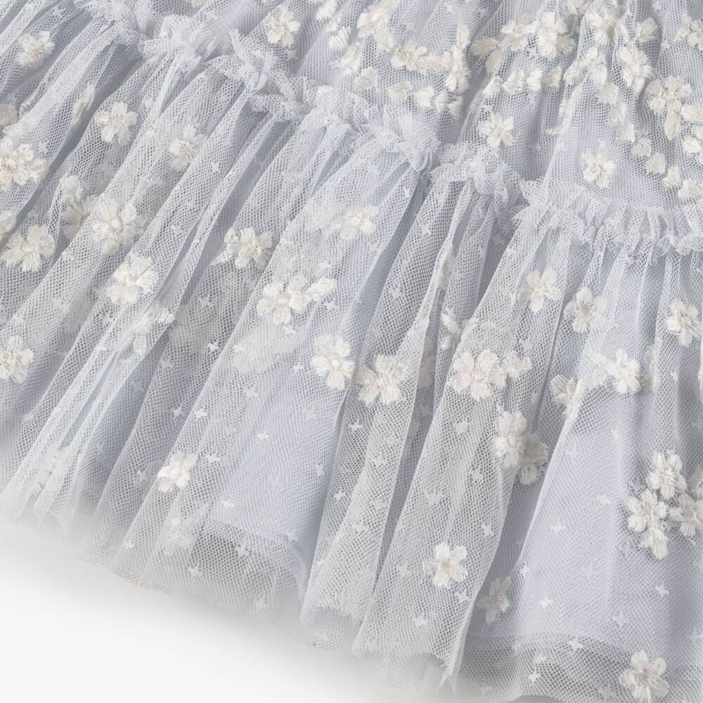 Needle & Thread-Baby Girls Pale Blue Garland Ribbon Dress | Childrensalon Outlet