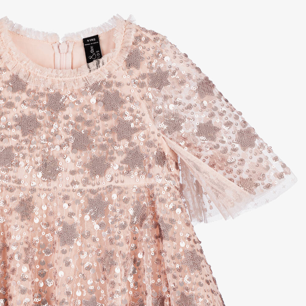 Needle & Thread-Girls Blush Tulle & Sparkle Frock | Childrensalon Outlet