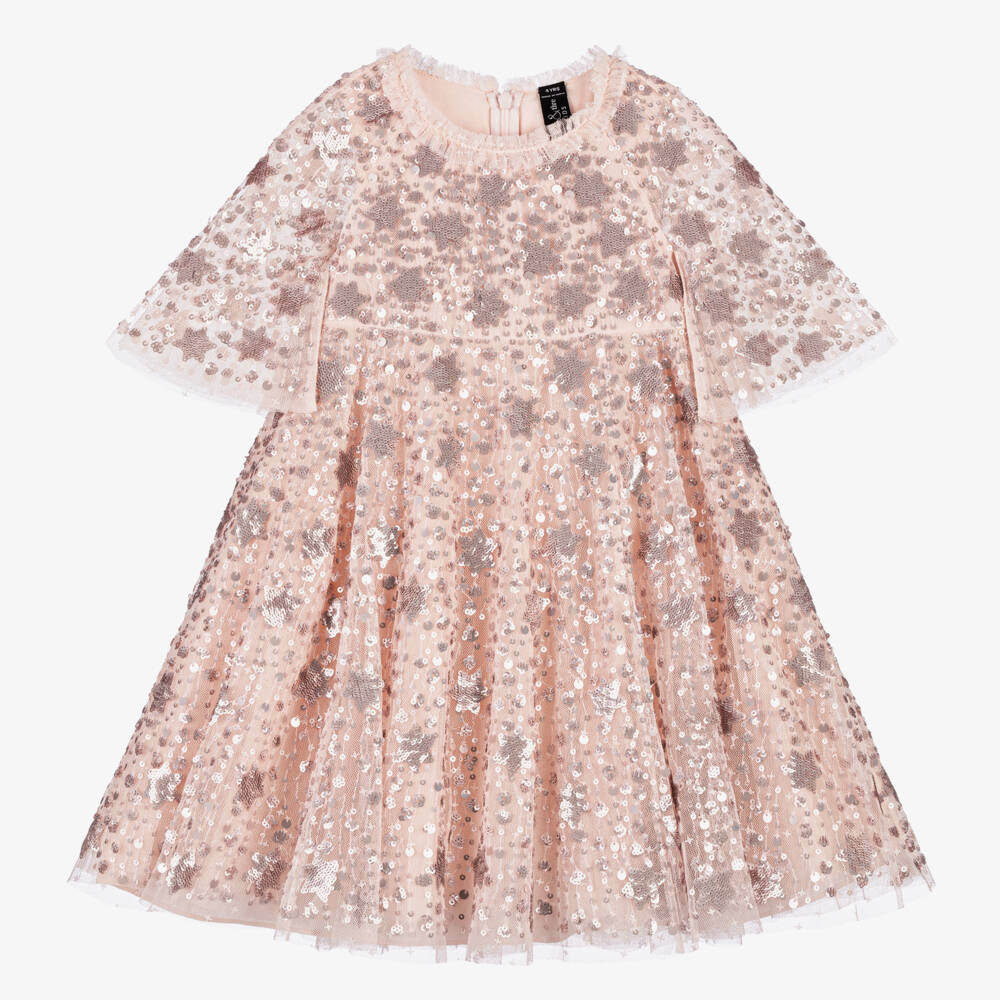 Needle & Thread-Girls Blush Tulle & Sparkle Frock | Childrensalon Outlet
