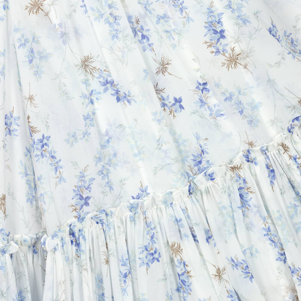 Needle & Thread-Girls Dreamy White Chiffon Floral Dress | Childrensalon Outlet