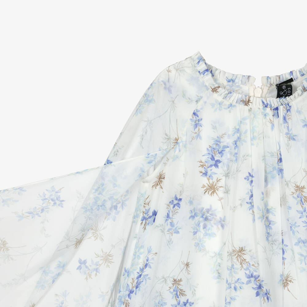 Needle & Thread-Girls Dreamy White Chiffon Floral Dress | Childrensalon Outlet