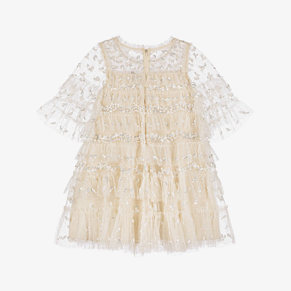 Needle & Thread-Элегантное кремовое платье с пайетками для девочек | Childrensalon Outlet