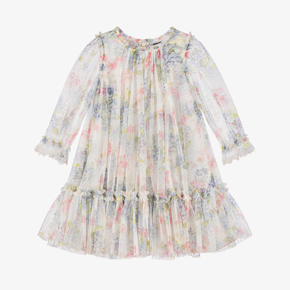 Needle & Thread-Girls Floral Elegance Tulle Dress | Childrensalon Outlet