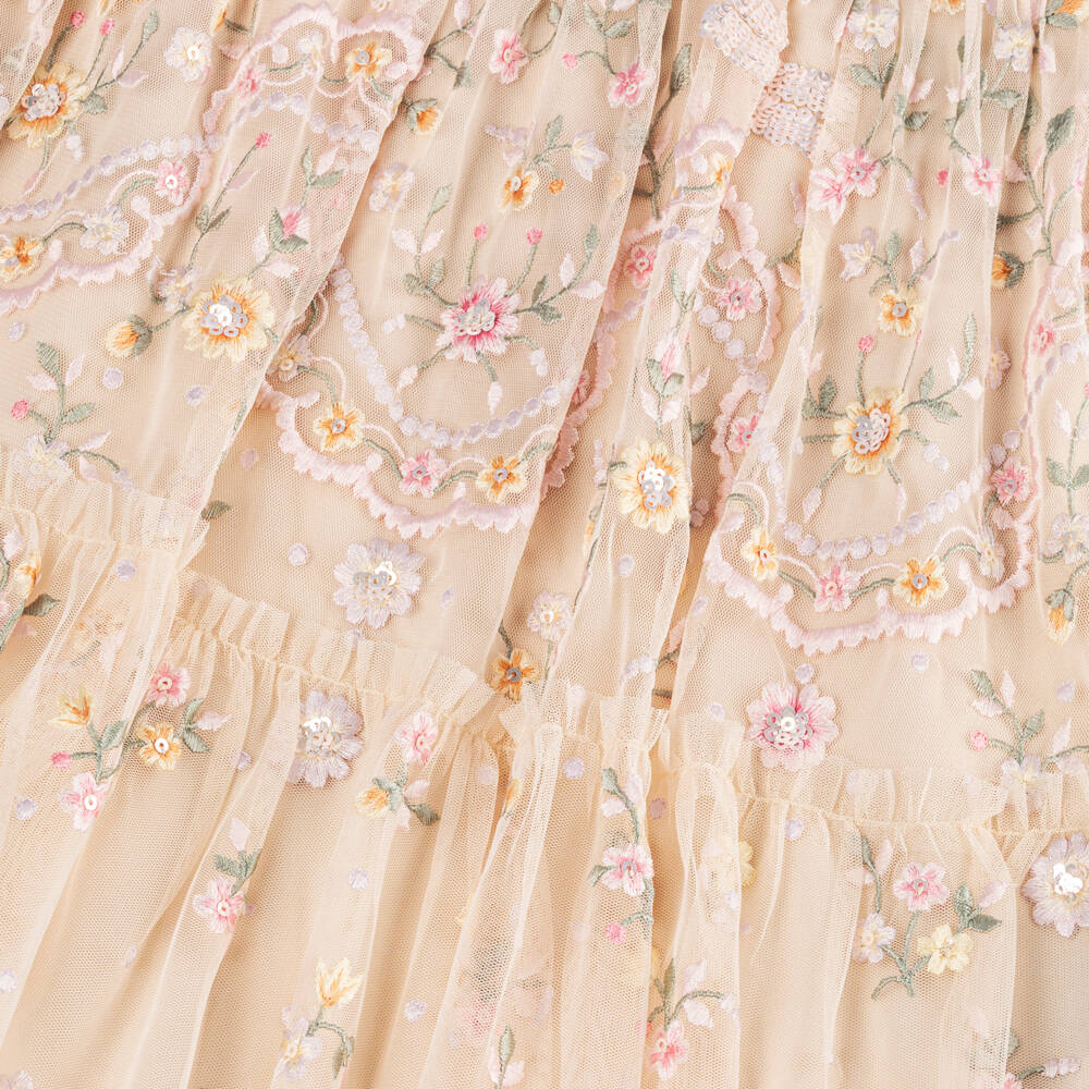 Needle & Thread-Кремовое платье для девочек на садовую вечеринку | Childrensalon Outlet