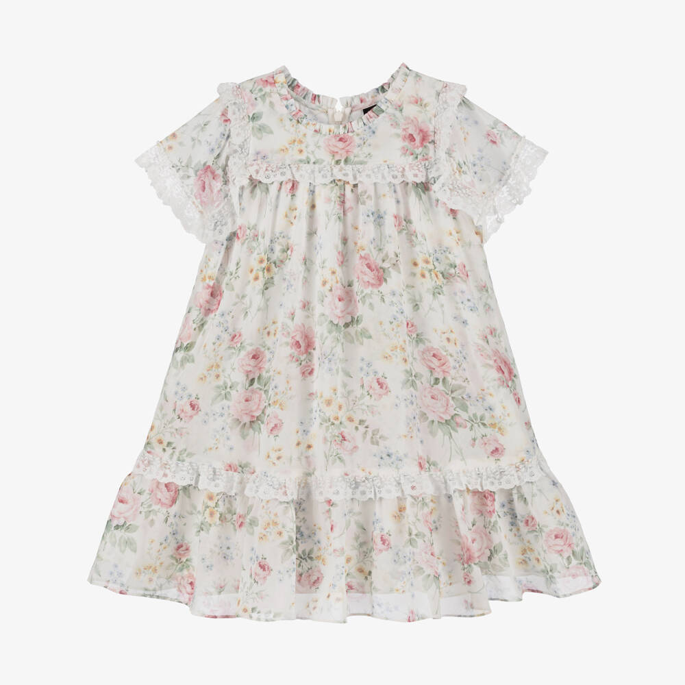 Needle & Thread-Girls Ivory Pompadour Garden Dress | Childrensalon Outlet