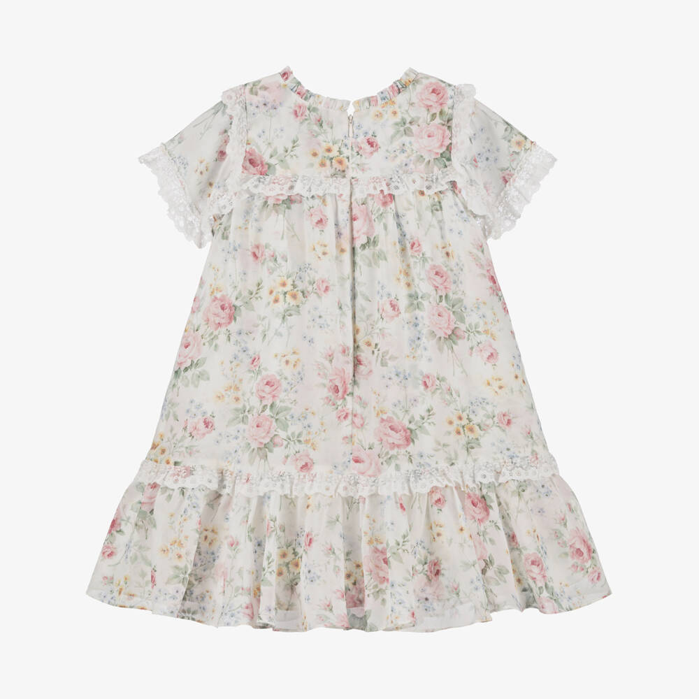 Needle & Thread-Girls Ivory Pompadour Garden Dress | Childrensalon Outlet