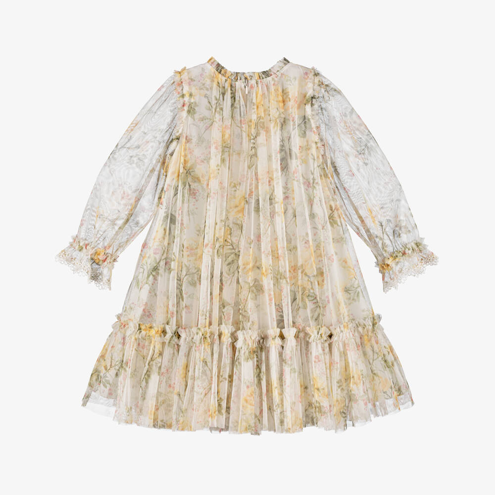Needle & Thread-Girls Ivory & Sunshine Blossom Dress | Childrensalon Outlet