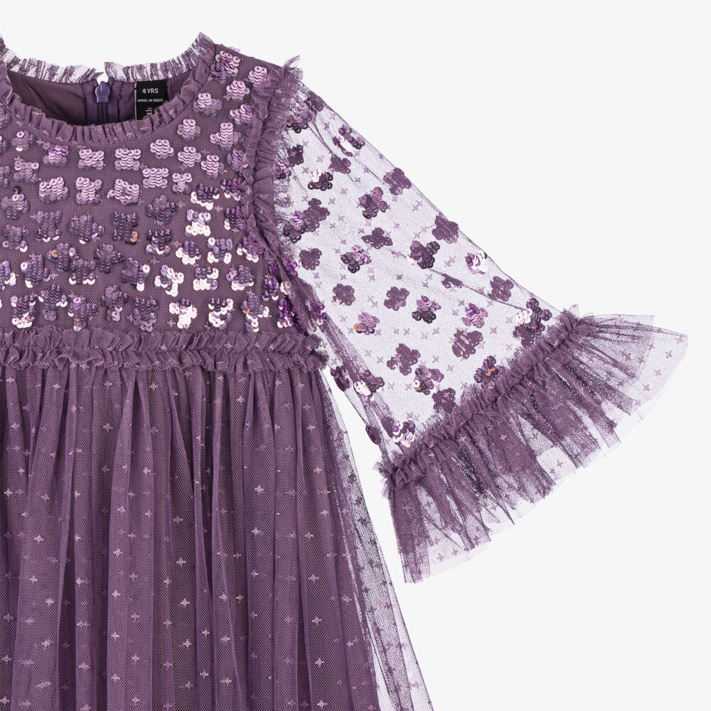 Needle & Thread-Girls Lavender Sequin Tulle Gown | Childrensalon Outlet