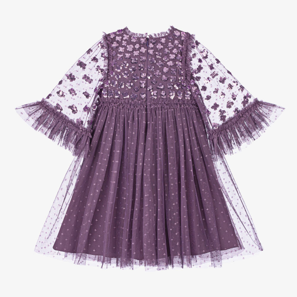 Needle & Thread-Girls Lavender Sequin Tulle Gown | Childrensalon Outlet