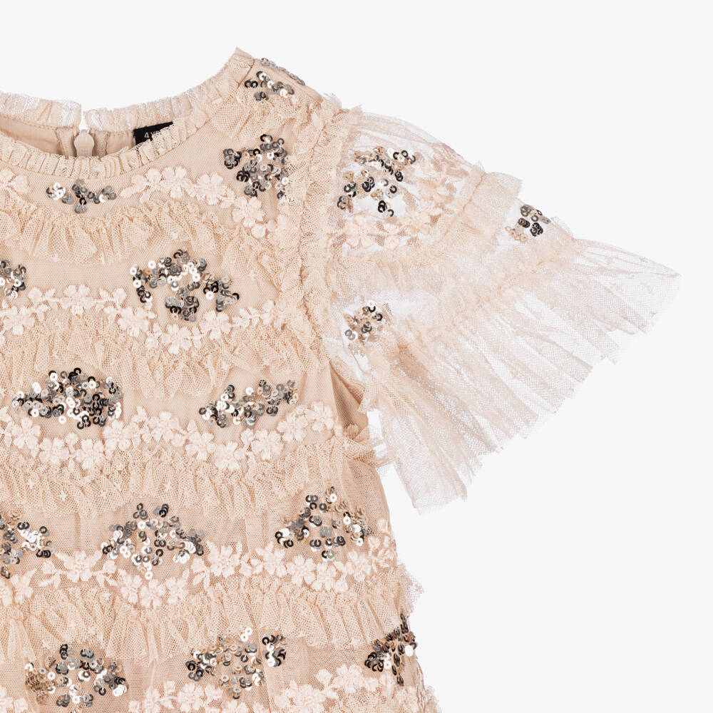 Needle & Thread-Girls Lush Tulle & Floral Embroidery | Childrensalon Outlet