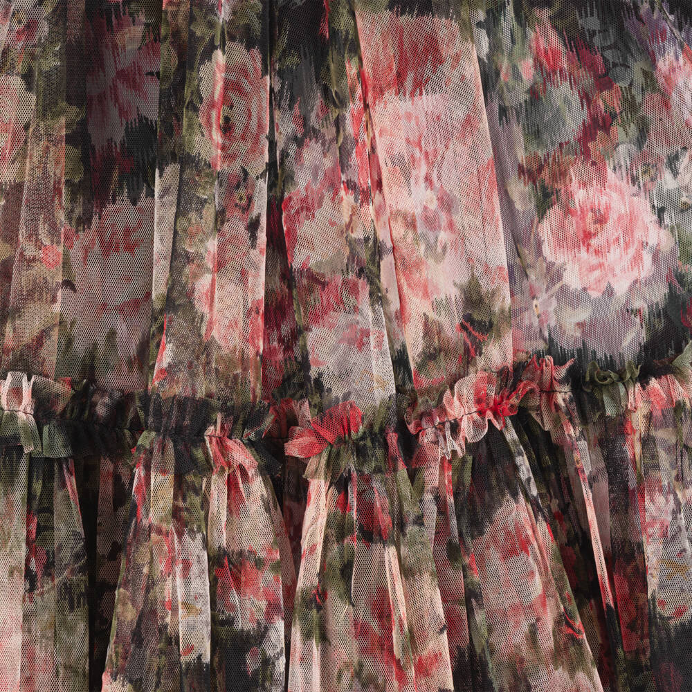 Needle & Thread-Girls Midnight Tulle Floral Gown | Childrensalon Outlet
