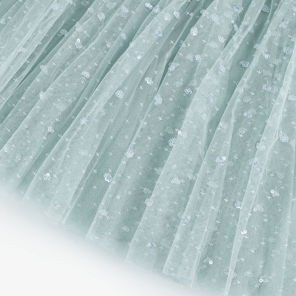 Needle & Thread-Girls Pale Aqua Blue Sequin Embellished Dress | Childrensalon Outlet