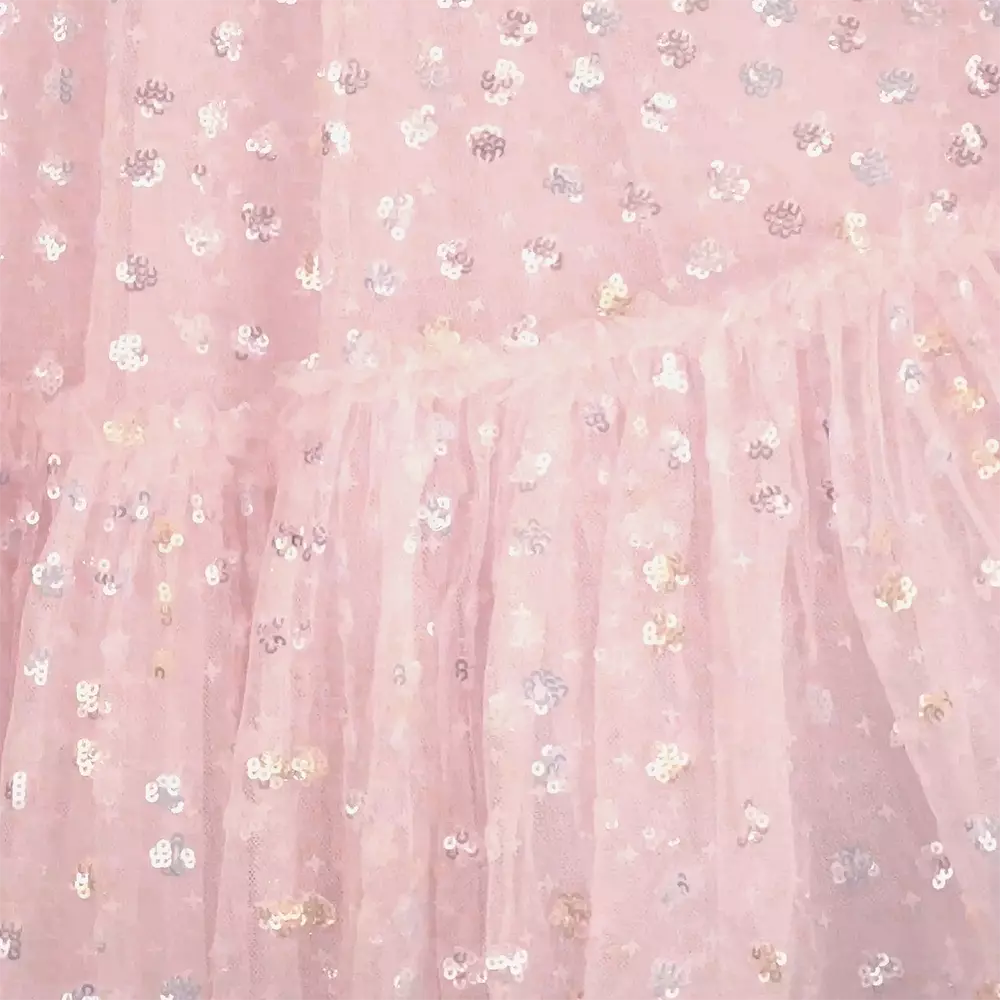 Needle & Thread-Girls Pale Pink Tulle Sequinned Dress | Childrensalon Outlet