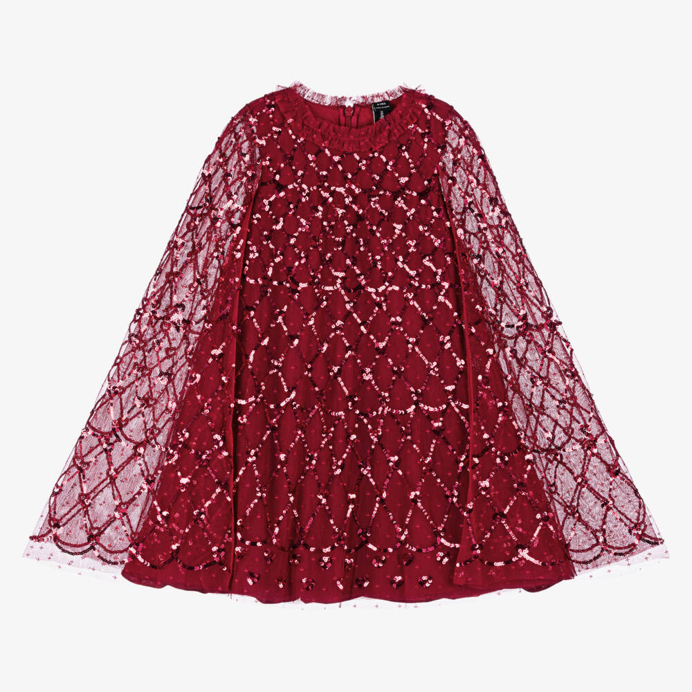 Needle & Thread-Girls Scarlet Tulle & Sparkle Dress | Childrensalon Outlet