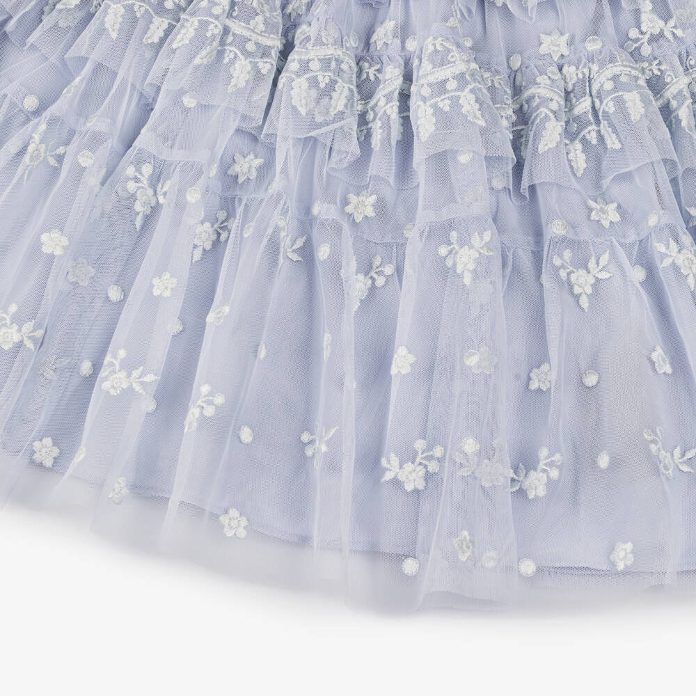 Needle & Thread-Платье из мягкого голубого кружева для девочек | Childrensalon Outlet