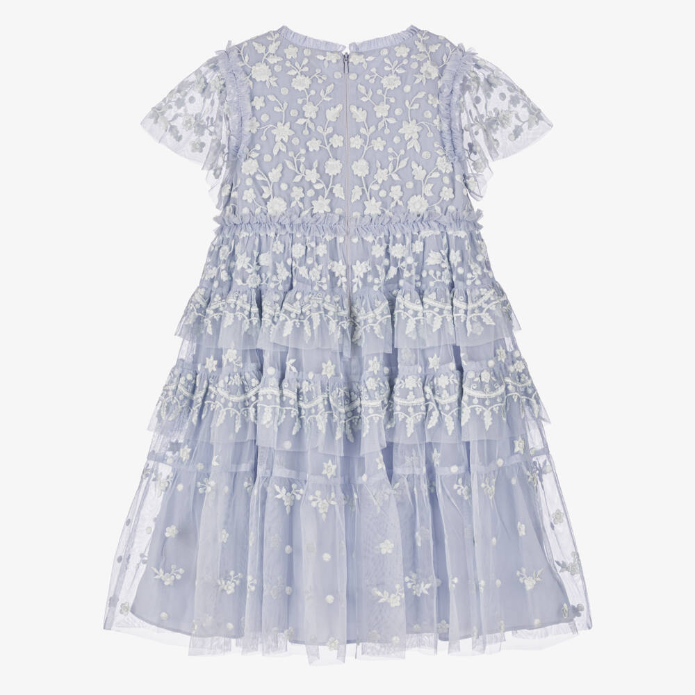 Needle & Thread-Платье из мягкого голубого кружева для девочек | Childrensalon Outlet